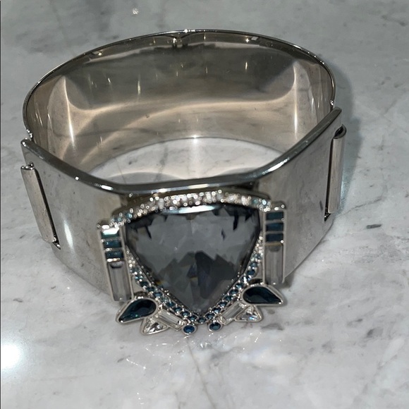 Swarovski Silver Bracelet with Blue Crystals - Picture 1 of 2